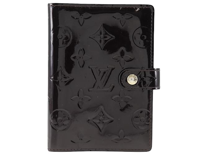 Louis Vuitton Agenda MM Brown Patent leather  ref.1240151