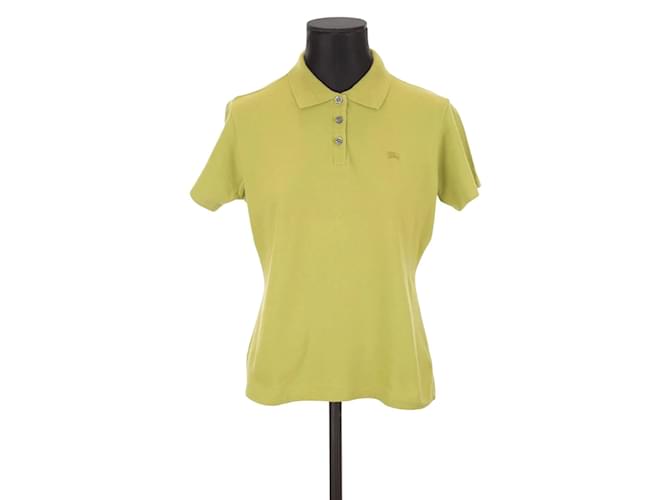 Burberry Cotton Polo Shirt Green  ref.1240194