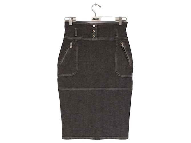 Dolce & Gabbana cotton skirt Grey  ref.1240196