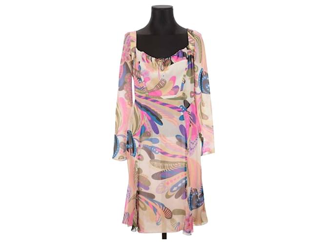 Versace Robe en soie Multicolore  ref.1240198