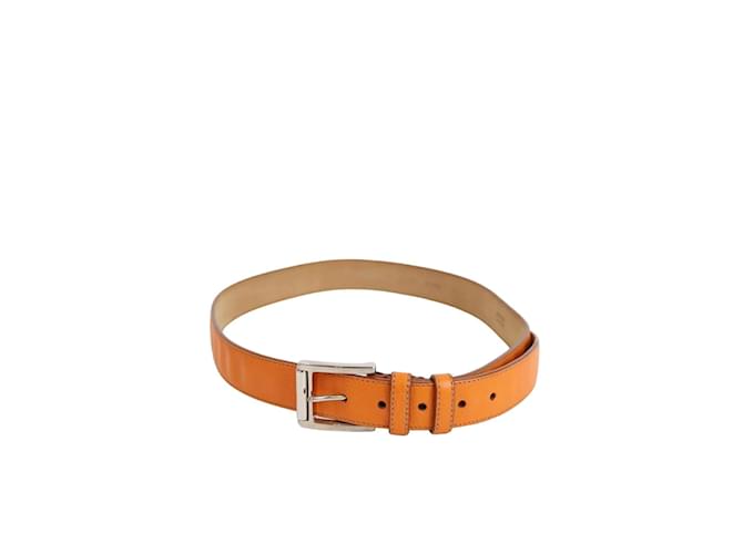 Prada Leather belt Orange  ref.1240203