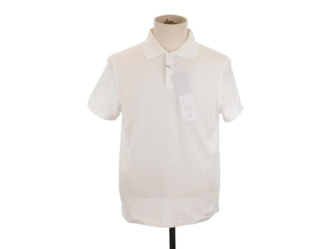 Saint Laurent Camisa pólo de algodão Branco  ref.1240213