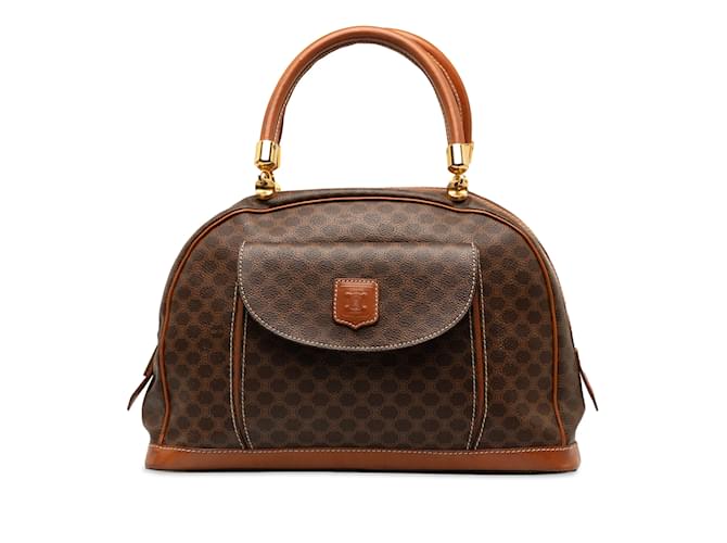Céline Brown Celine Macadam Handbag Leather  ref.1240262