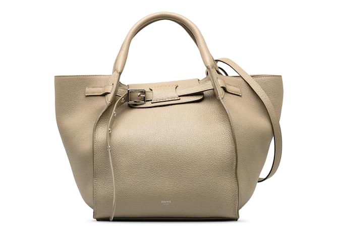 Big Bag Céline Petit grand cartable Celine beige Cuir  ref.1240271