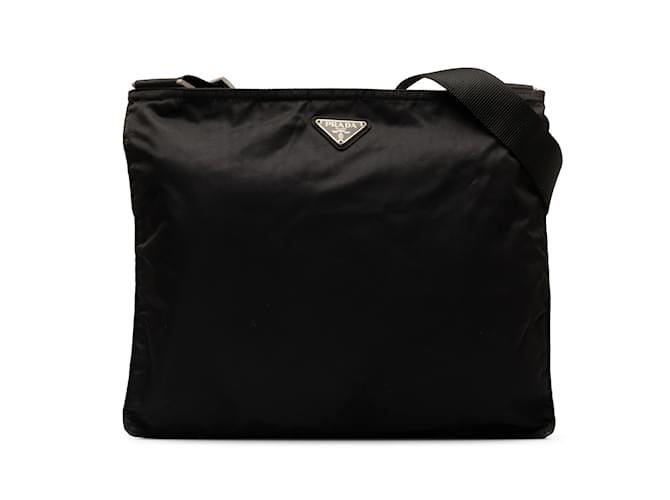 Sac à bandoulière Prada Tessuto noir Cuir  ref.1240302