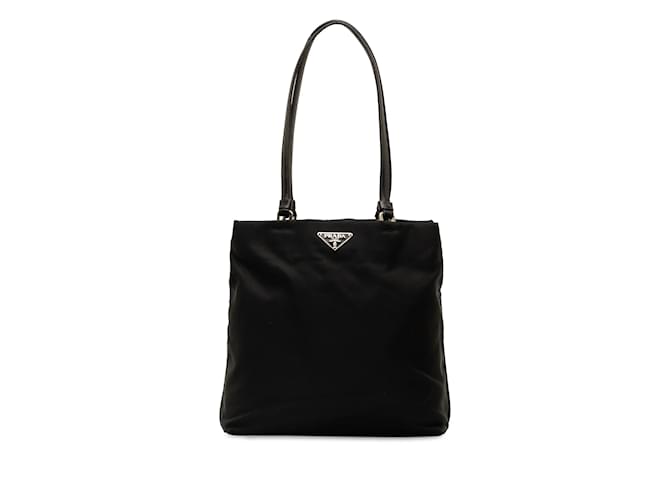 Black Prada Tessuto Handbag Leather  ref.1240317