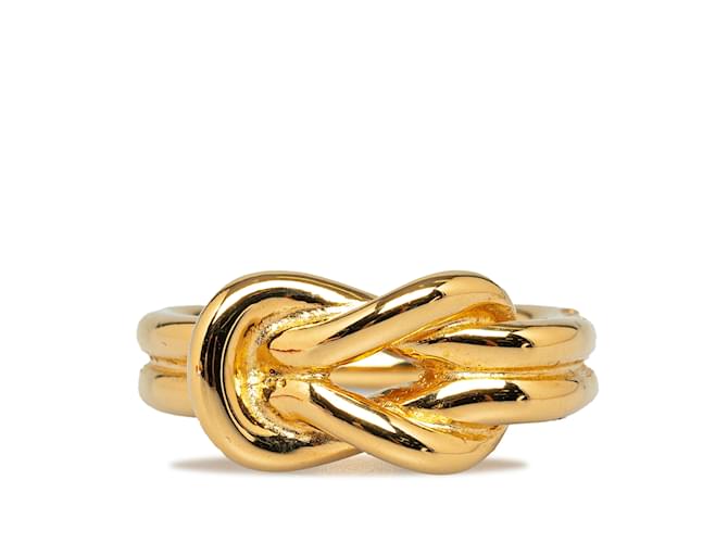 Ring Hermès Anel de lenço Hermes Regate dourado Metal  ref.1240319