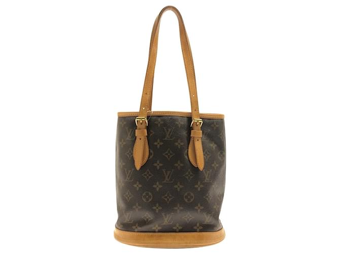 Louis Vuitton Bucket Brown Cloth  ref.1240350