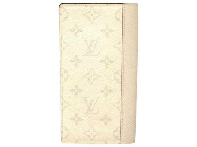 Louis Vuitton Brazza Bianco Pelle  ref.1240383