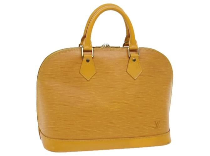 Louis Vuitton Alma Yellow Leather  ref.1240422