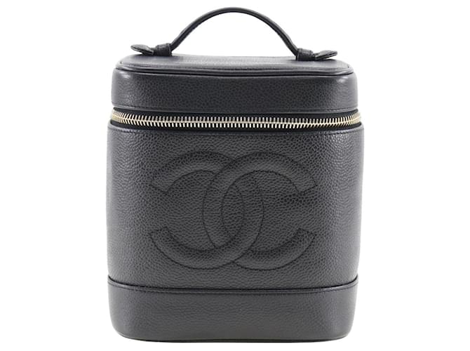 Chanel Vanity Black Leather  ref.1240517