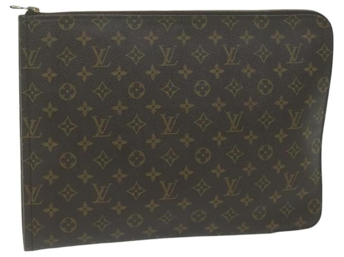Louis Vuitton Posh documan Brown Cloth  ref.1240518