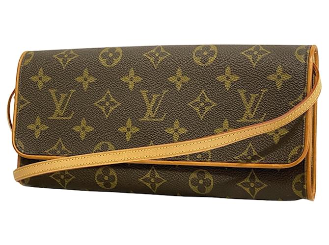 Louis Vuitton Twin Brown Cloth  ref.1240527