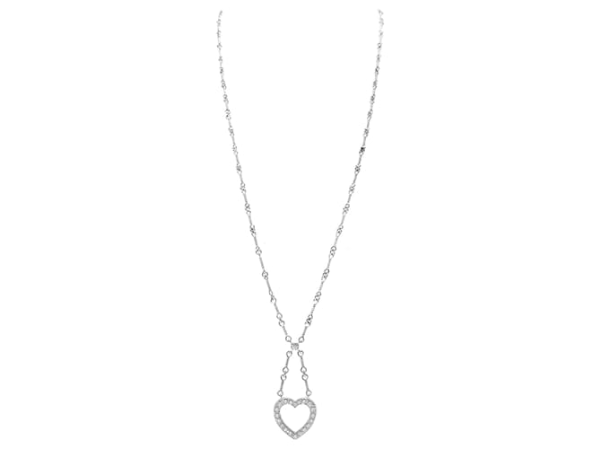 Tiffany & Co Sentimental heart Silvery Platinum  ref.1240528