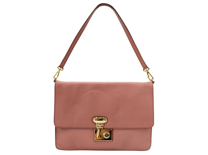 Dolce & Gabbana Pink Leather Miss Linda Handbag  ref.1240576