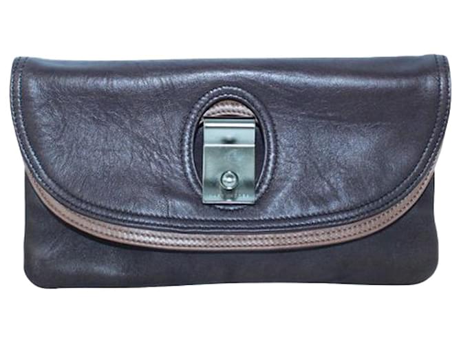 Marc Jacobs Fold Clutch Bag Purple Leather  ref.1240658