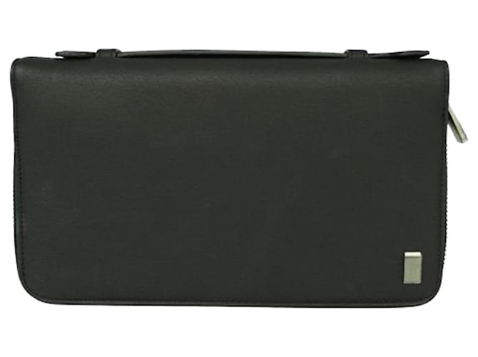 Alfred Dunhill Black Organizer Leather  ref.1240726