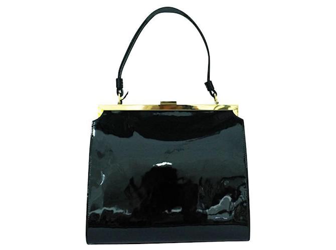 Mansur Gavriel Elegant Black Patent Leather Handbag  ref.1240748