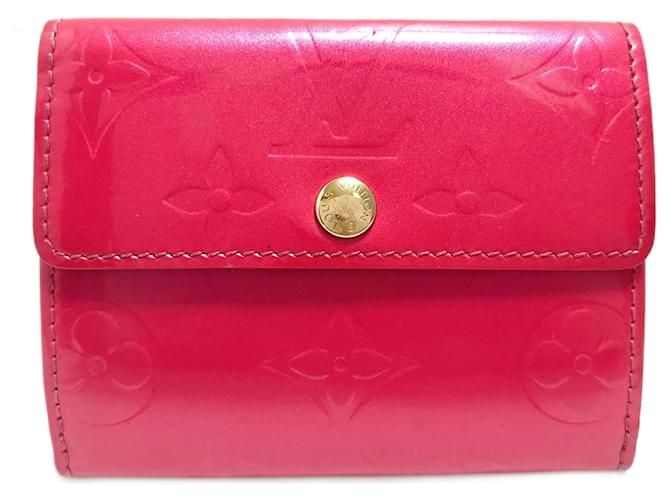Louis Vuitton Porte-monnaie Pink Lackleder  ref.1240888