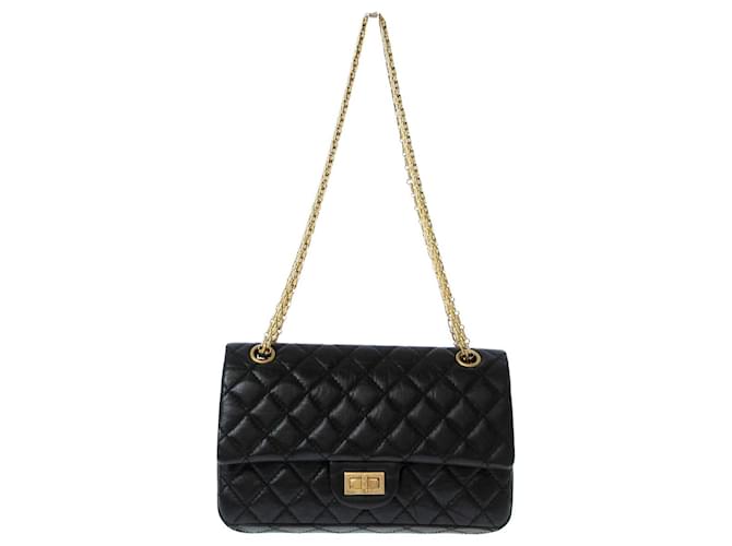 Chanel 2.55 Black Leather  ref.1240967