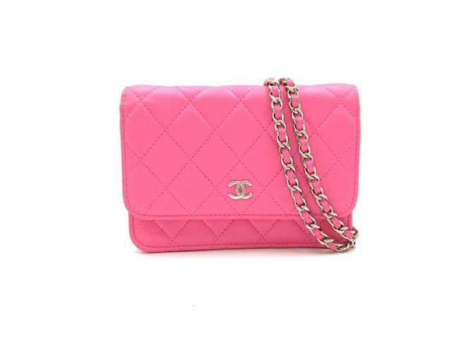 Autre Marque Quilted Leather CC Wallet on Chain AP1649  ref.1240982