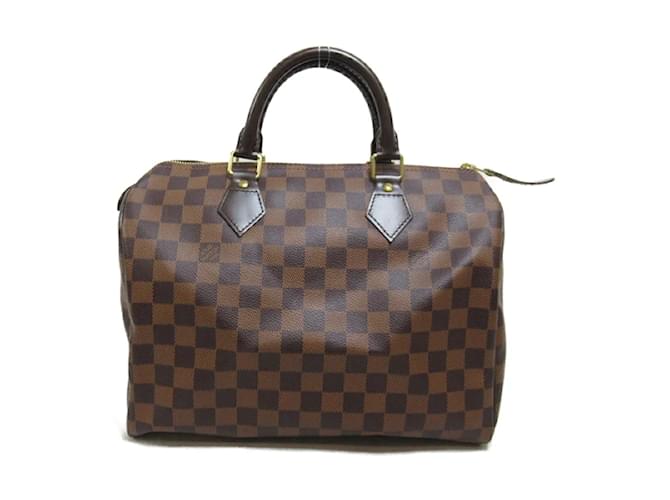 Bolso de mano Louis Vuitton Damier Ebene Speedy 30 de lona N41531 en excelente estado Lienzo  ref.1240999