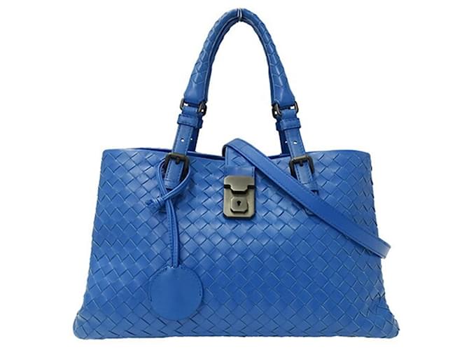 Bottega Veneta Intrecciato Blue Leather  ref.1241074