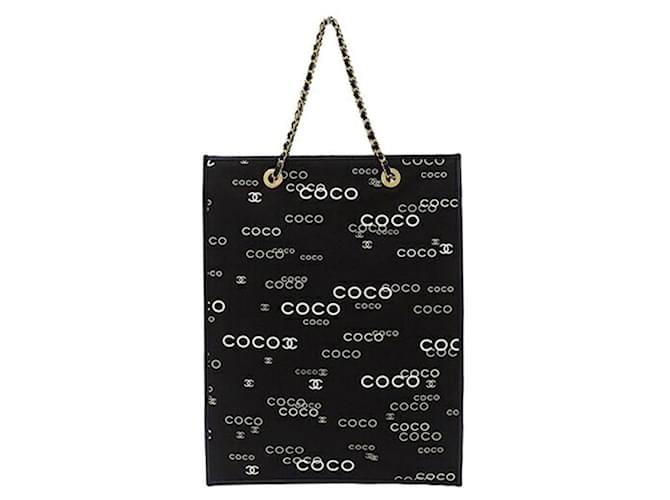 Timeless Chanel COCO Mark Preto Lona  ref.1241075