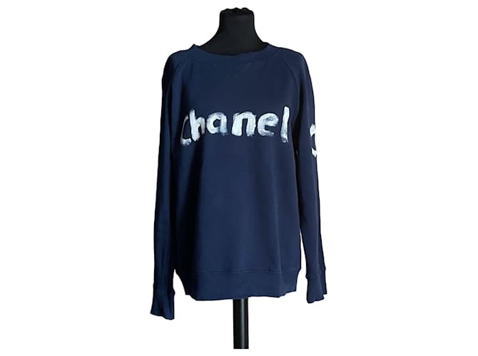 Chanel Presentes VIP Azul marinho Algodão  ref.1241100