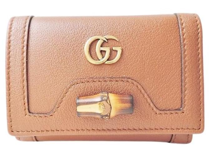 Marmont Gucci Diana Brown Leather  ref.1241178