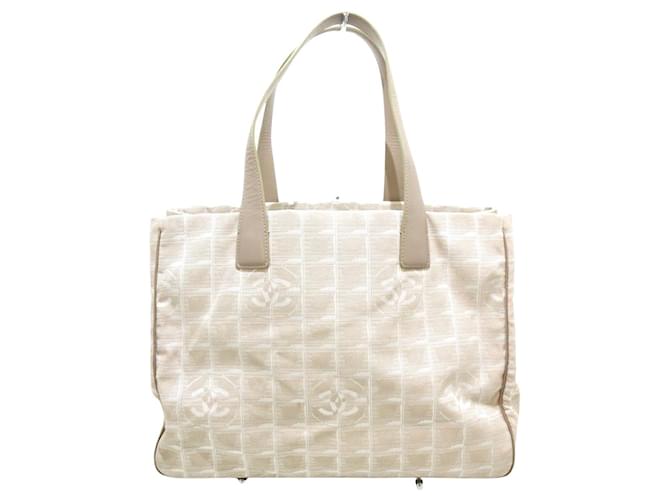 Chanel Travel line Toile Beige  ref.1241182