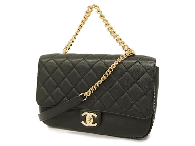 Chanel Timeless Black Leather  ref.1241189