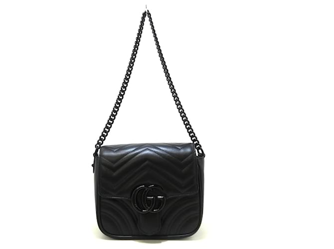 Gucci GG Marmont Cuir Noir  ref.1241234