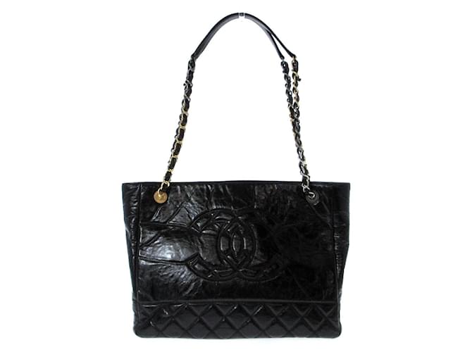 Classique Chanel Matelassé Cuir Noir  ref.1241240