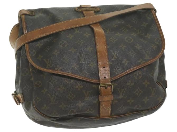 Louis Vuitton Monogram Saumur 35 Shoulder Bag M42254 LV Auth am5176 Cloth  ref.1241257