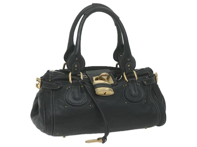 Chloé Chloe Paddington Shoulder Bag Leather Black Auth yk10546  ref.1241281