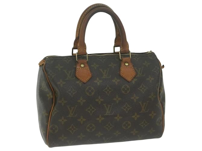 Louis Vuitton Monogram Speedy 25 Hand Bag M41528 LV Auth 65444 Cloth  ref.1241314