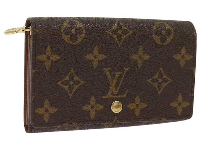 LOUIS VUITTON Monogram Portefeuille Tresol Wallet M61736 LV Auth e4553 Toile Monogramme  ref.1241350