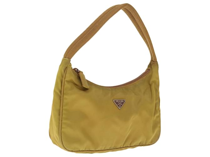 PRADA Hand Bag Nylon Khaki Auth 65751  ref.1241357