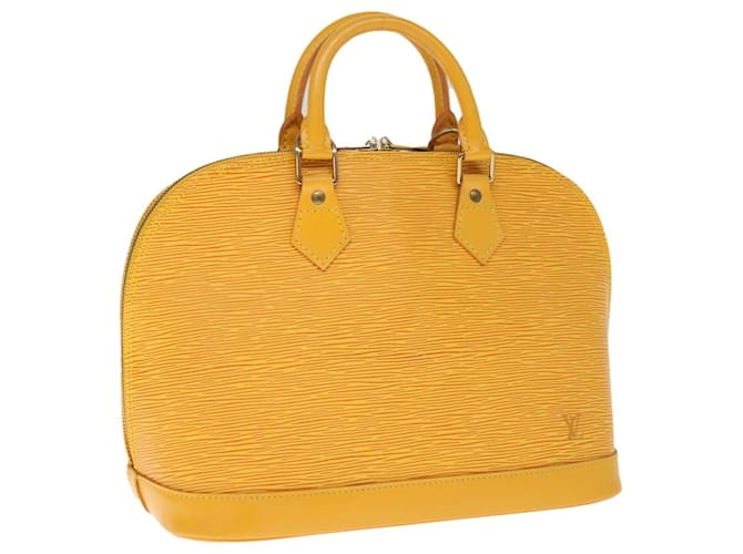 LOUIS VUITTON Epi Alma Hand Bag Tassili Yellow M52149 LV Auth 65692 Leather  ref.1241375