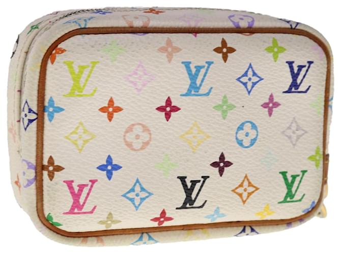 LOUIS VUITTON Monograma Multicolor Trousse Bolsa Wapity Branco M58033 Auth th4550  ref.1241387