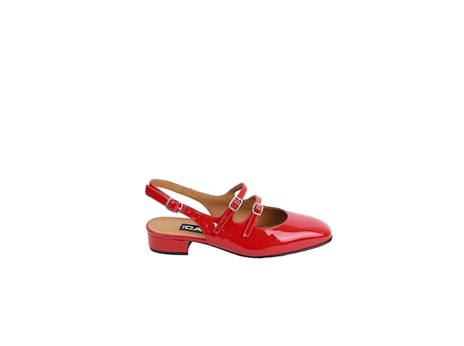 Carel tacones de charol Roja  ref.1241400