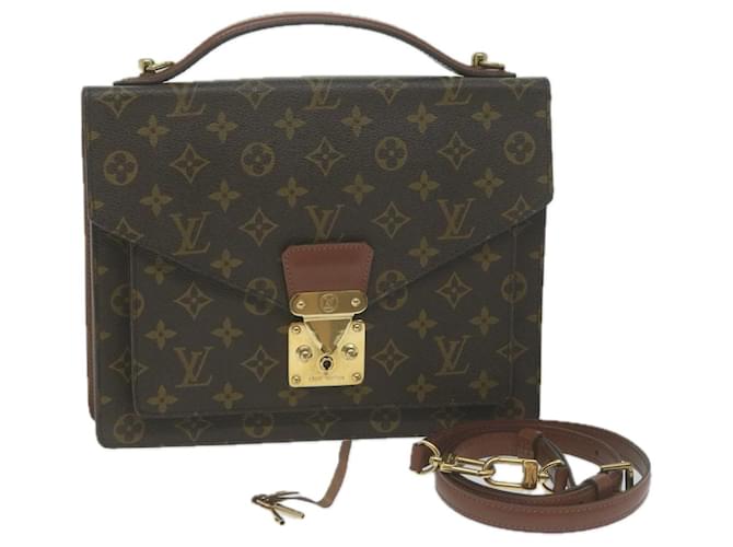Louis Vuitton Monogram Monceau 28 Hand Bag 2way M51185 LV Auth 66004 Cloth  ref.1241405