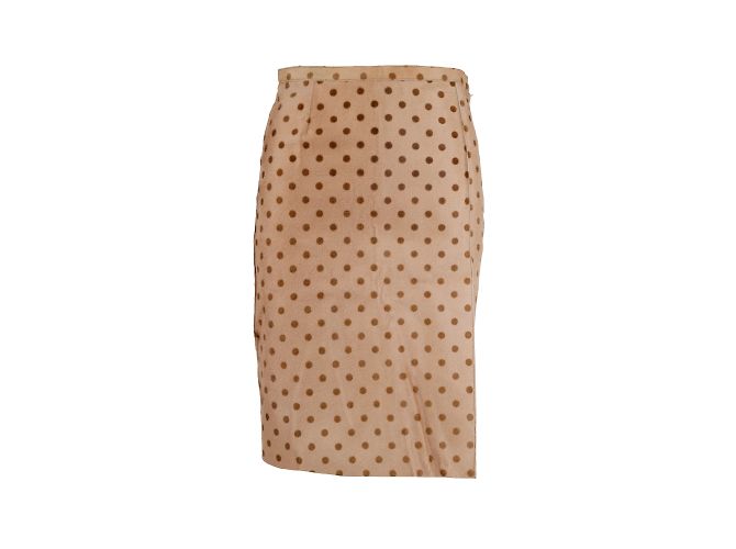 Saia de bolinhas Moschino Cheap and Chic Marrom