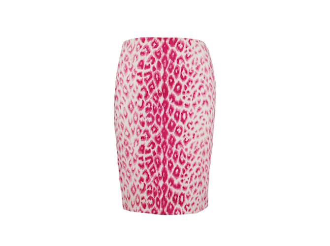 Moschino Cheap and Chic Leopard Print Skirt Pink  ref.1241416