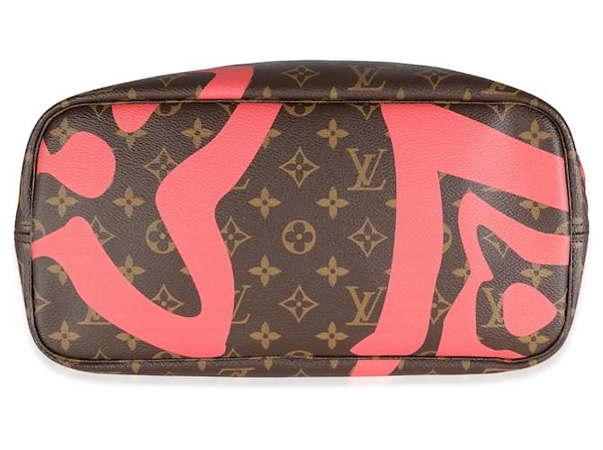 Louis Vuitton Tahitienne Monogram Canvas Saint Tropez Neverfull MM Brown Red Yellow Cloth  ref.1241540