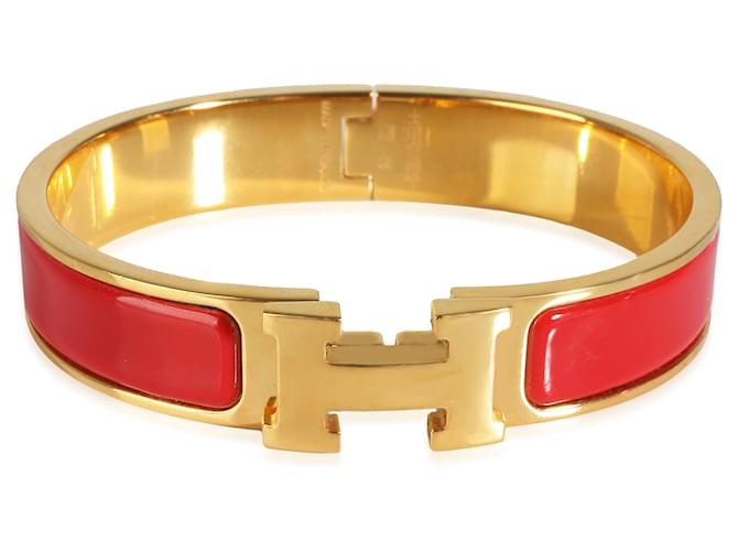 Bracciale Hermès Clic H in placcato oro Placcato in oro  ref.1241549