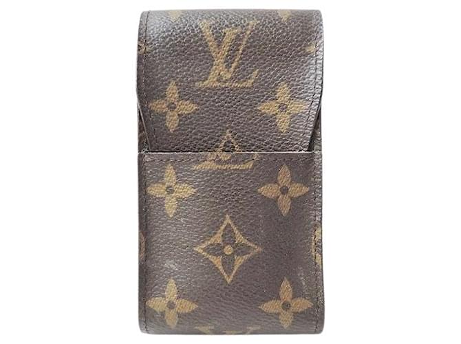 Louis Vuitton Étui à cigarettes Brown Cloth  ref.1241579