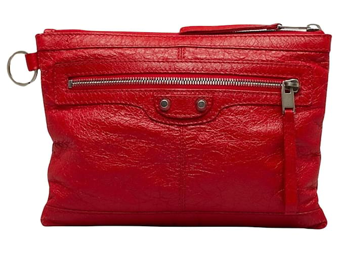 Balenciaga city Red Leather  ref.1241601