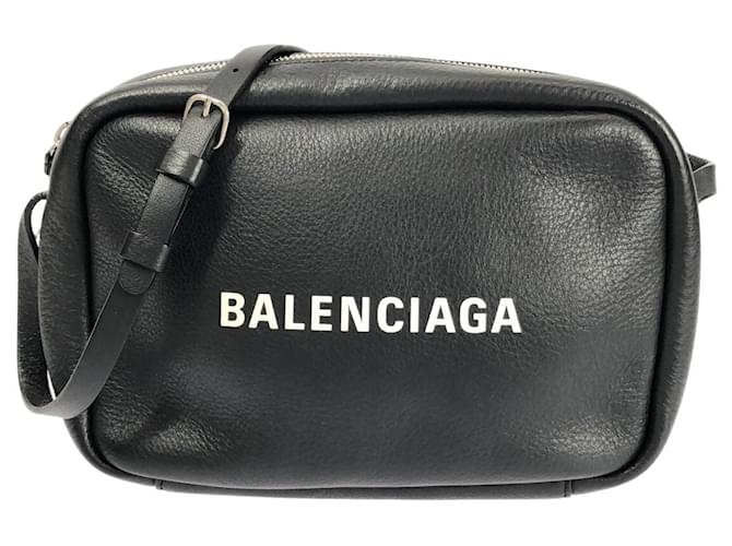 Balenciaga Everyday Negro Cuero  ref.1241607